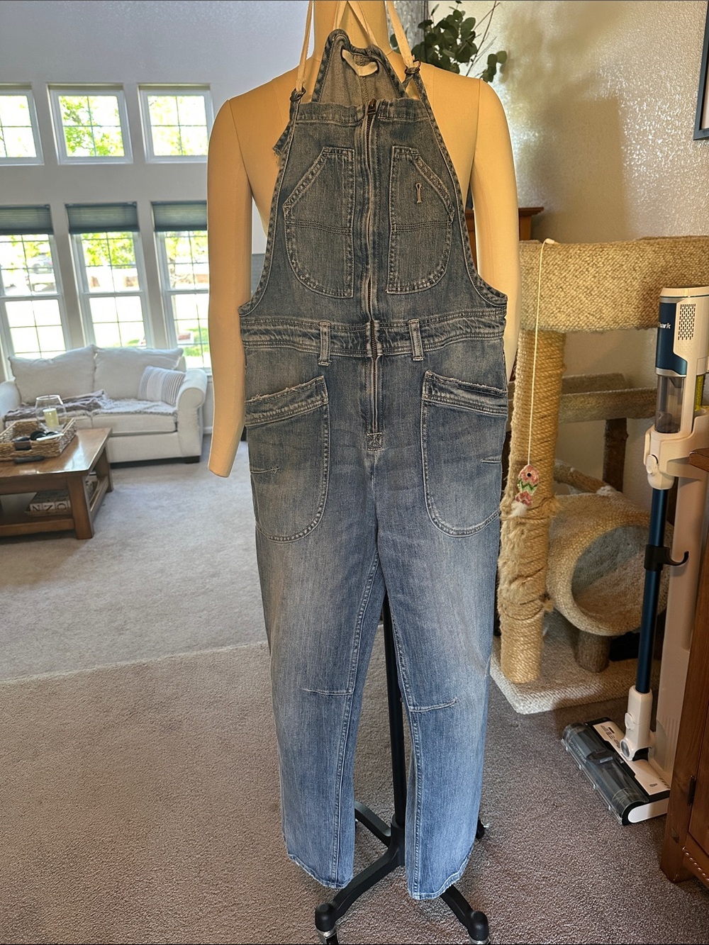 Pilcro The Painters Denim Overalls Size 28